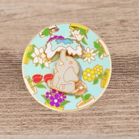 cute little elephant enamel pins for clothes badges on backpack lapel pin decoration gifts for woman jewelry wholesale