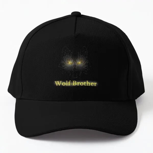 

Wolf Brother Baseball Cap Hat Solid Color Sun Spring Snapback Bonnet Casquette Casual Fish Black Women Printed Mens Boys