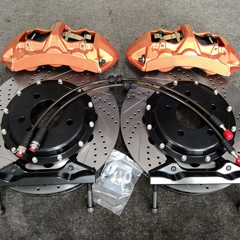 Набор тормозных суппортов Dicase Gold 6 с просверленным и шлицевым роторным диском для