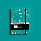 Блокнот B6 в мелкую клетку в горошек, дорожный журнал в твердой обложке с эластичной резинкой, плотный бумажный дневник-планировщик