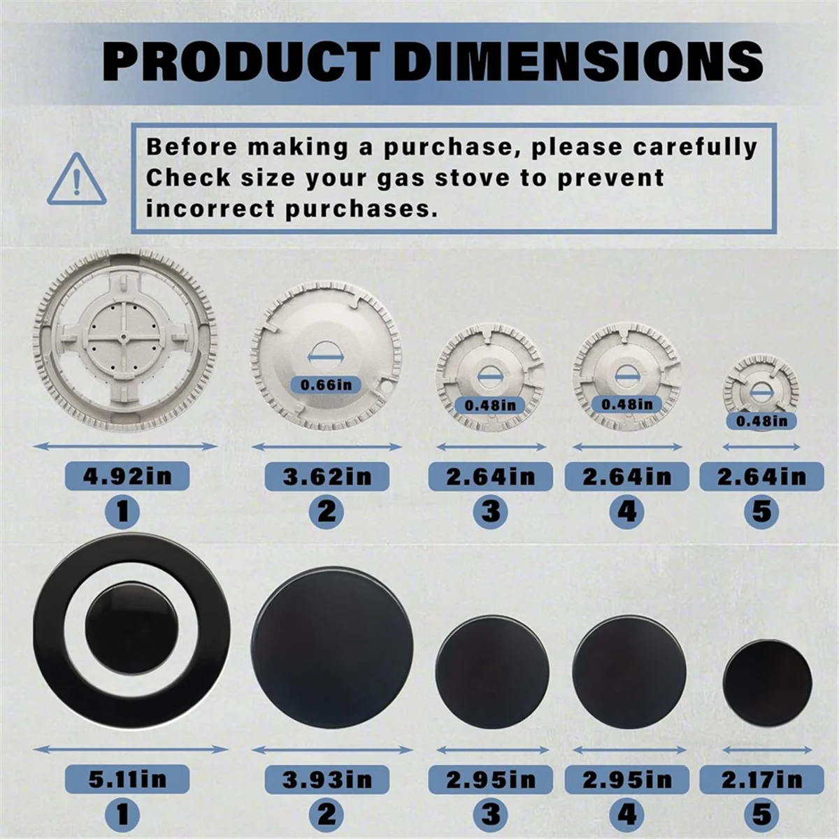 Колпачки для горелок газовой плиты набор колпачков 5 PS колпачки совместимые