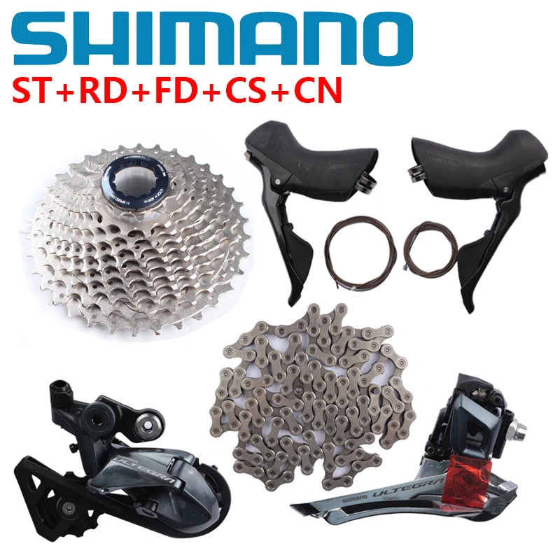 Набор компонентов Shimano 105 R7000 / Ultegra R8000 2x1 1 Speed ST + FD RD CS CN 11-25T 11-28T 11-30T 11-32T 11-34T для