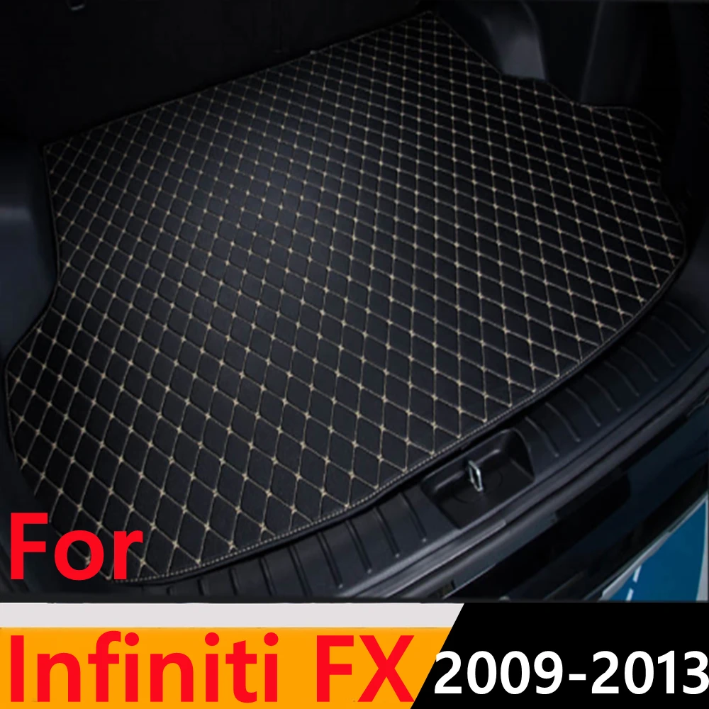 

Sinjayer Car AUTO Trunk Mat ALL Weather Tail Boot Luggage Pad Carpet Flat Side Cargo Liner Cover FIT For Infiniti FX 2009-2013