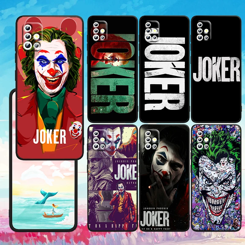 

Arthur Movie Joker Clown For Samsung S21 S20 FE A72 A51 A41 A70 A50 A40 A30 S A20 A20E A10 A01 A8 A7 A6 A5 Black Phone Case