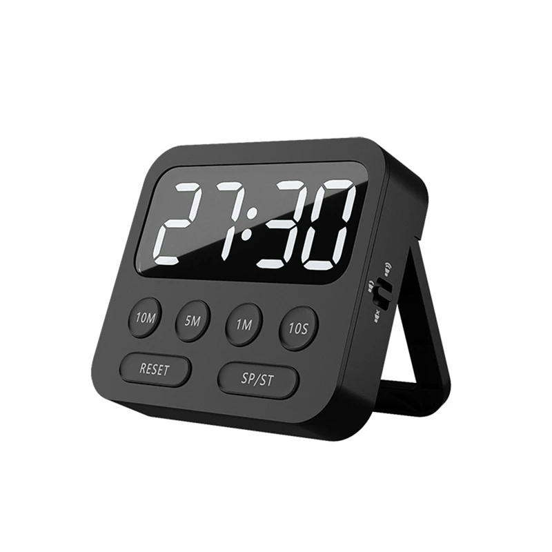 

GTBL Magnetic Kitchen Timer Digital Timer Cooking Study Stopwatch LED Counter Alarm Remind Manual Electronic Countdown Black