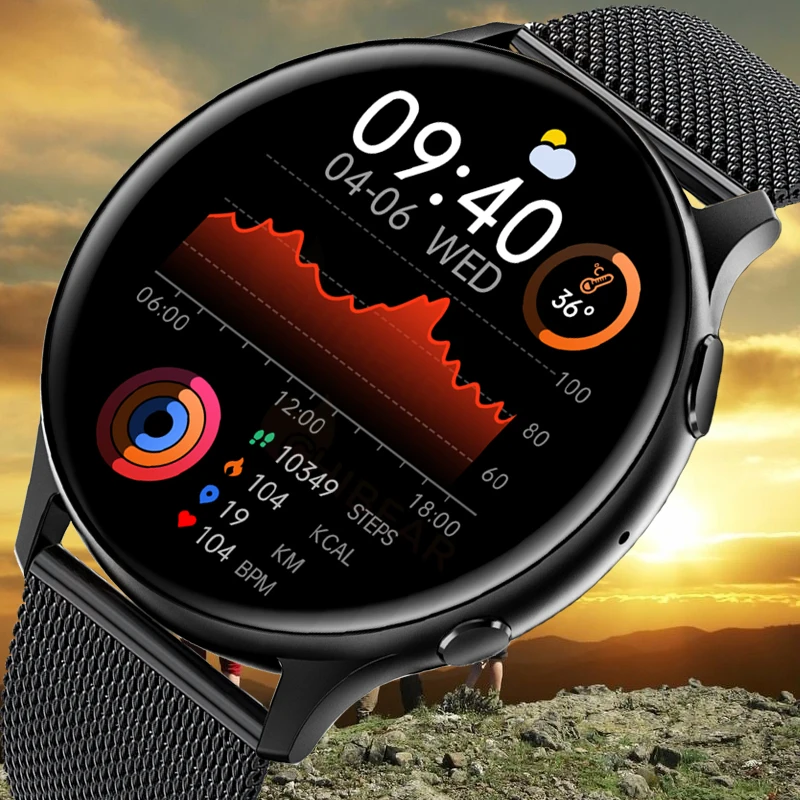 

New Bluetooth Call Smart Watch Men Women Body Temperature Detection AI Voice Assistant 360*360 Full Touch Waterproof Smartwatch