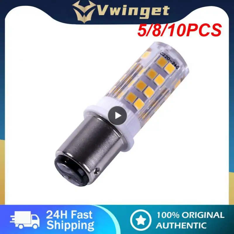 

5/8/10PCS 350-360lm Lights For Sewing Machine Corn Bulbs 220v Led Lights Super Bright Crystal Lamp High Brightness Energy Saving