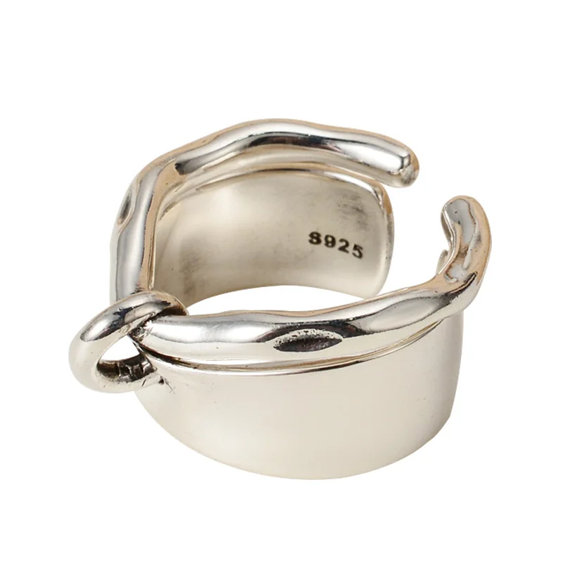 

1 комплект, Женское кольцо из серебра 925 пробы с зеркальным покрытием