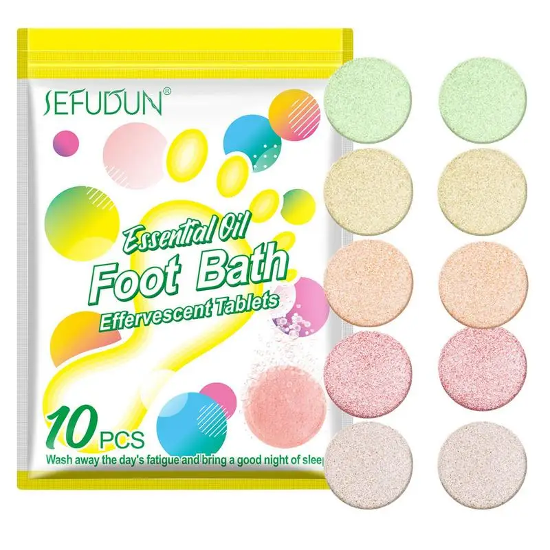 

10pcs Herbal Foot Cleansing Soak Tablet Drainage Ginger Slimming Bath Botanical Men Women Best Birthday Gift Idea For Friends