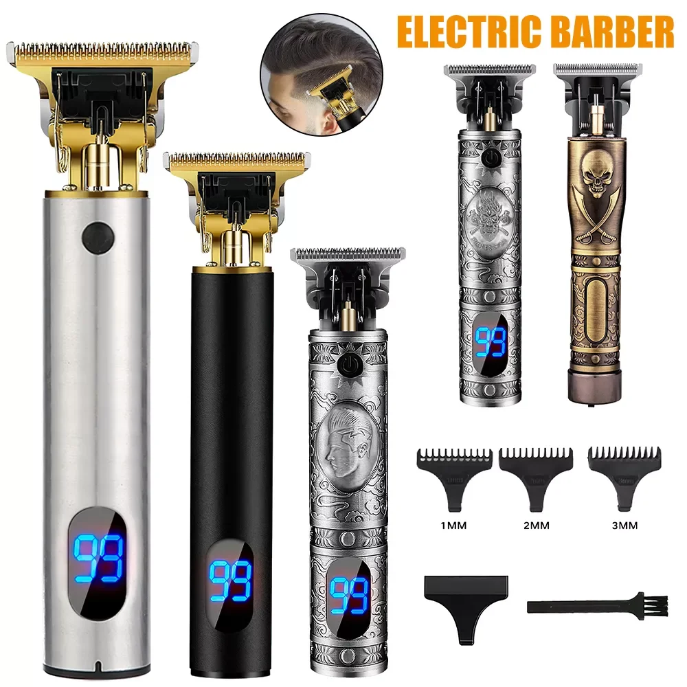 

Машинка для стрижки волос, триммер для мужчин, перезаряжаемая Бритва для бороды, Парикмахерская Машинка для стрижки волос для мужчин, машин...