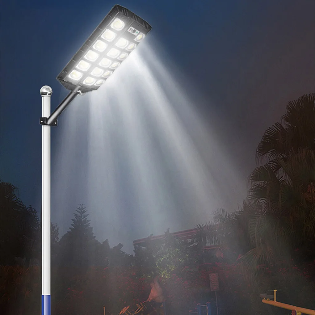 

Solar Street Light Waterproof Power Saving Sunlight Security Easy to Install Garden Lights Outdoor 6 Lens Standard