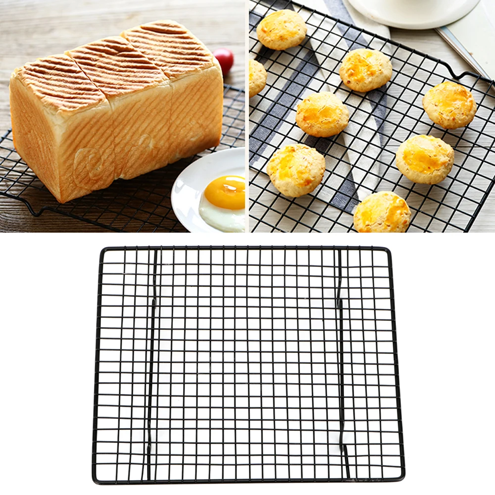 

Bread Muffins Cooler Stand Stainless Steel Cake Cooling Grid Rack Cookies Biscuits Drying Stand Holder Baking Tray Tools