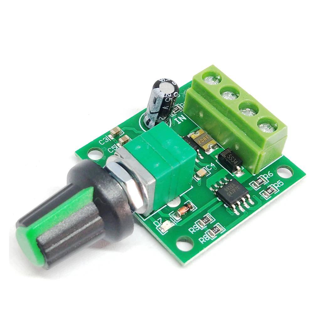 

PWM DC Motor Speed Controller Governor 1.8V 3V 5V 6V 12V 2A Speed Backward Regulation Variable Control Automation Module