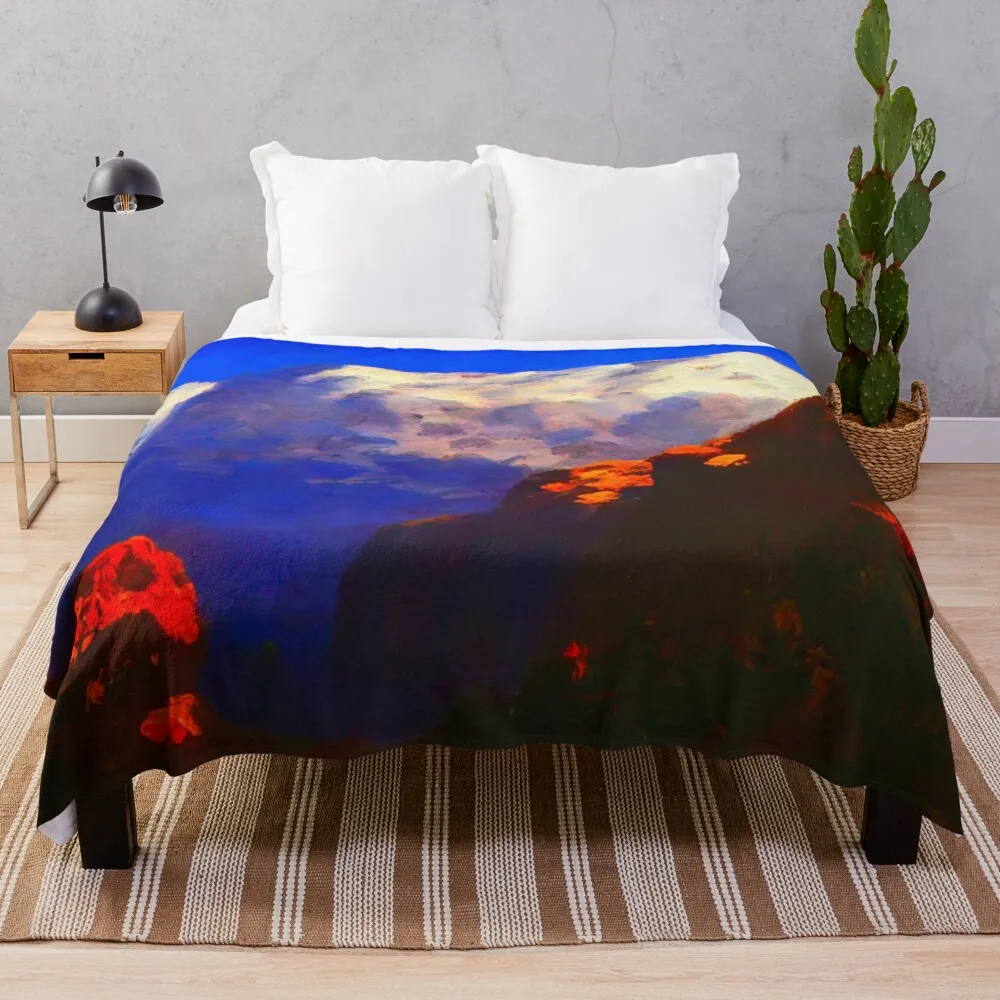 Горы от Arkhyp Kuindzhi Vibante Edition пледы для малышей аниме модные одеяла диванов