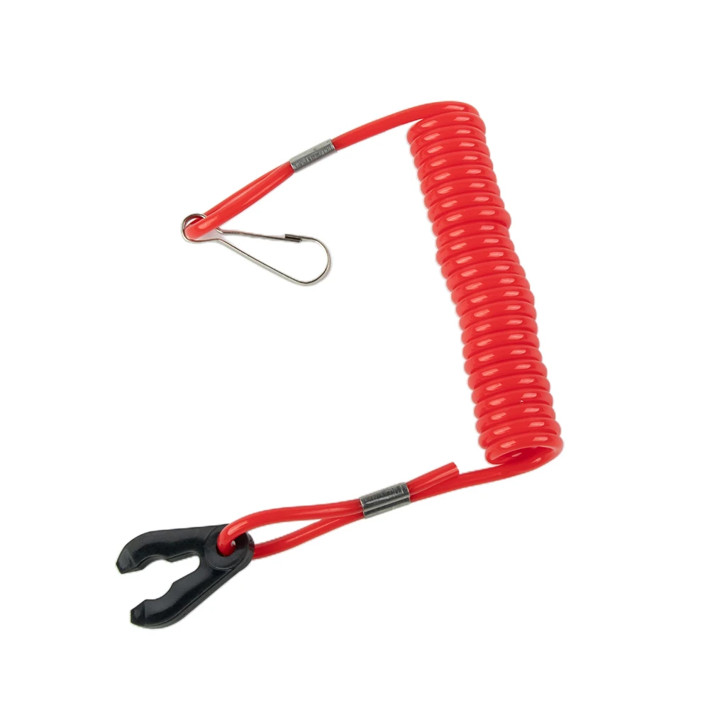 

2pcs Universal Boat Engine Motor Kill Stop Switch Safety Lanyard Clip Waterproof Outboard And Components Accessory