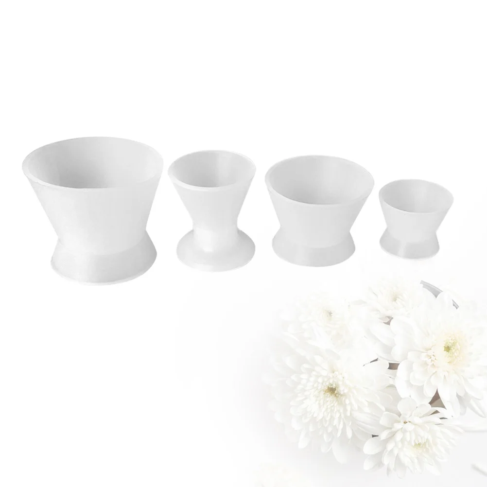 

1 Set Rubber Cup Flexible Rubber Mixing Bowl Scale Mixing Cups Set Sample Cups Bulk Rubber Dappen Dish Rubber Mixing Bowl