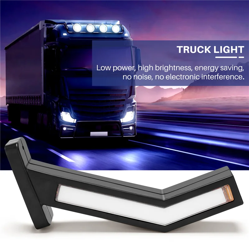 

2PCS 33LED Trailer LED Side Marker Lighting Outline Marker Truck Light Van LED Lights for Trailer 12-24V