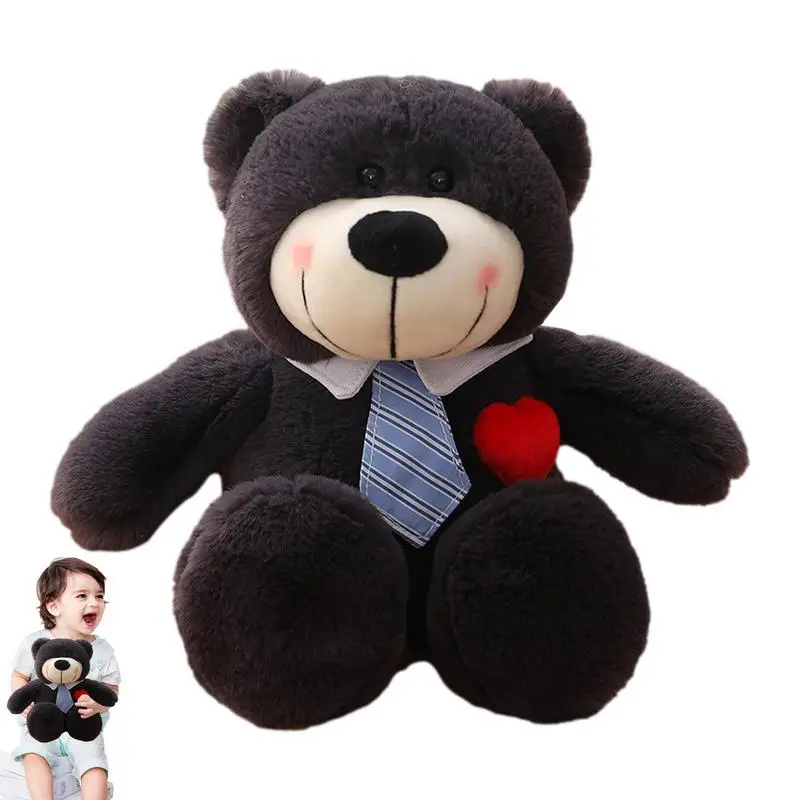 

Плюшевый мишка, мягкое животное, 35 см, галстук-бабочка, плюшевый мишка, мягкая игрушка, маленькая Детская плюшевая игрушка, подарки для ребен...