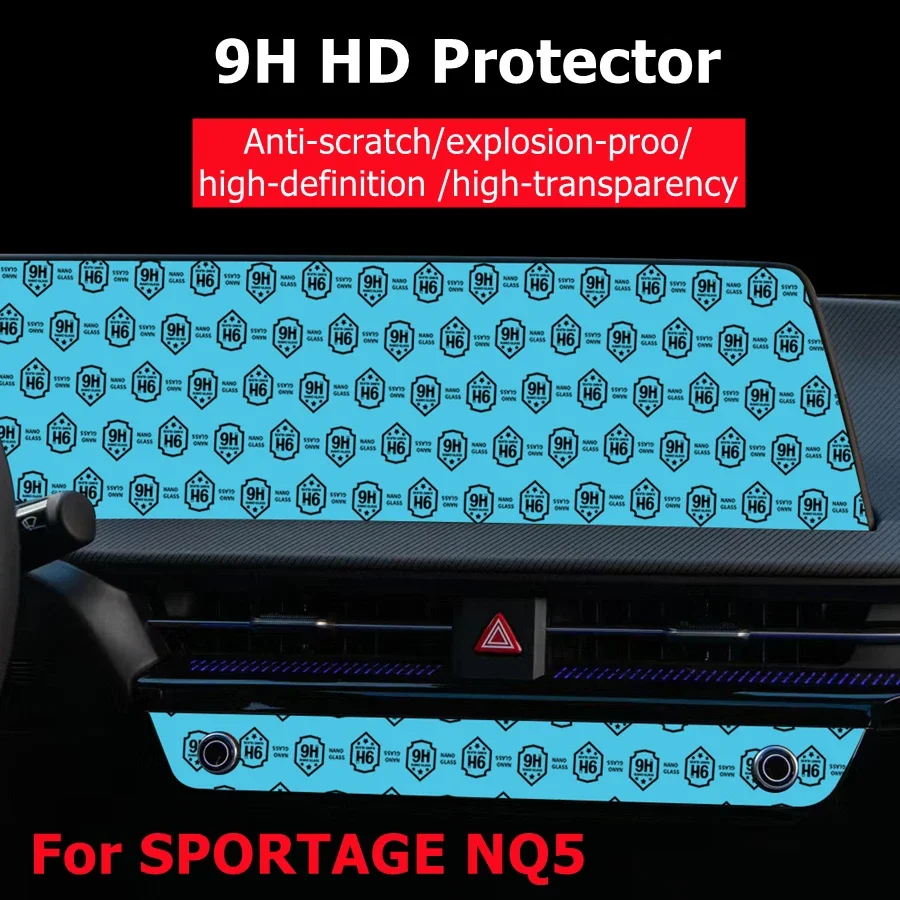 

Для 2022 2023 KIA EV6 NQ5 Стекло HD Защитная пленка для сенсорного экрана медиа-дисплея Набор из 2 предметов Подходит для пленки для воздушной консоли SPORTAGE NQ5