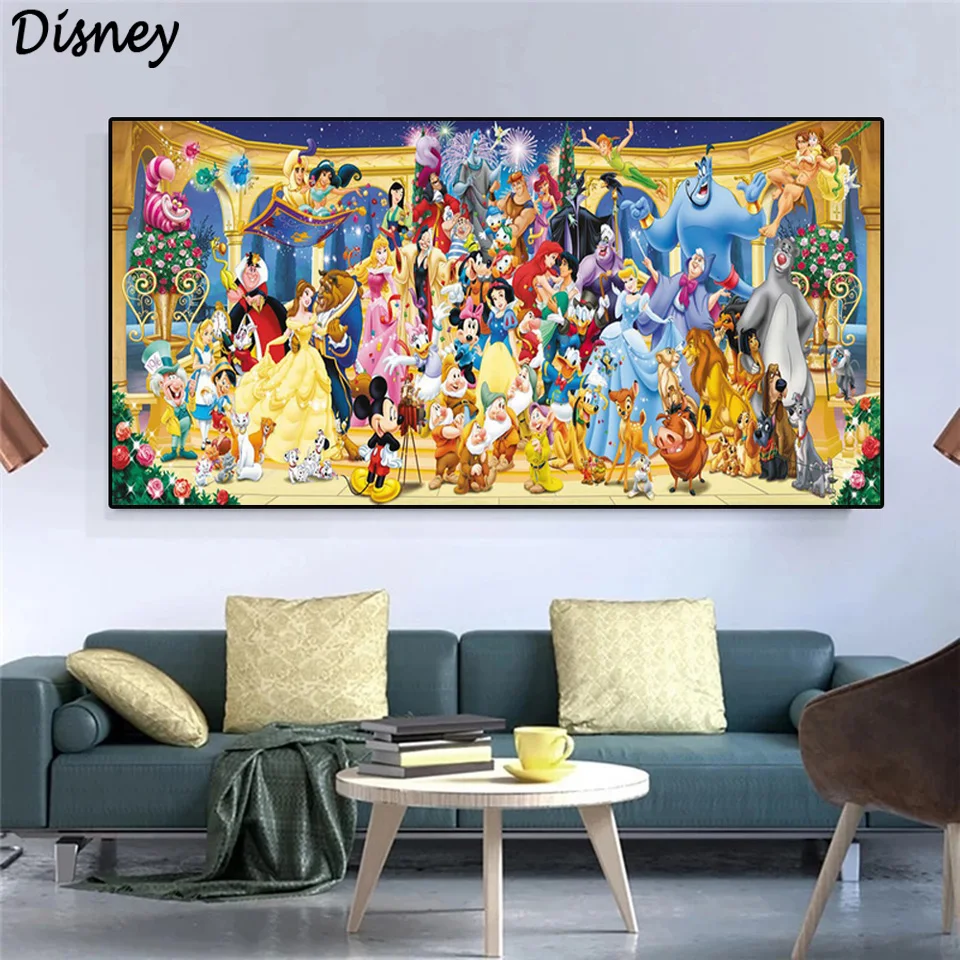 

5D DIY Diamond Painting Disney Snow White Mulan Anna Full Drill Square Embroidery Mosaic Painting Rhinestones Decoration Gift