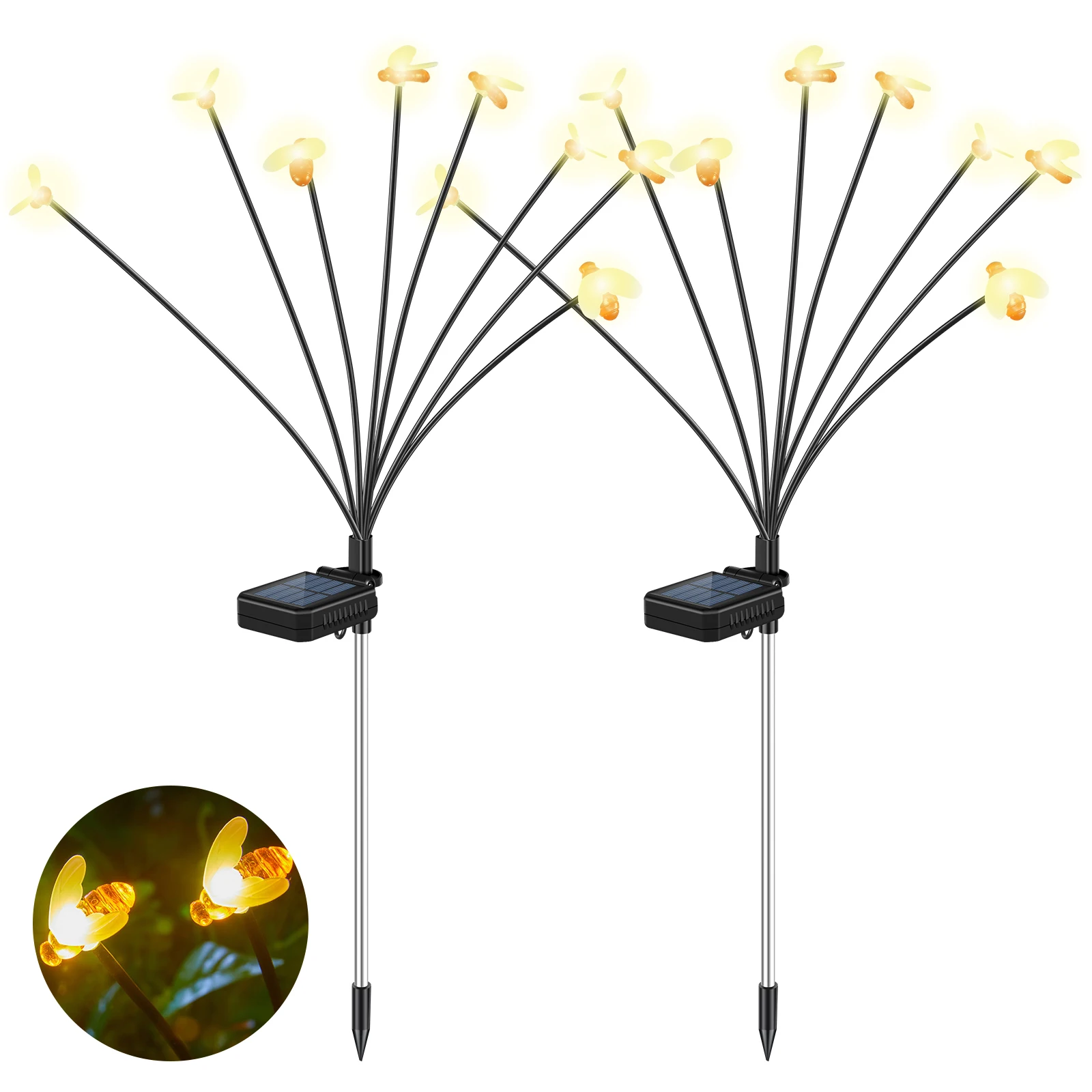 2/4 шт., водонепроницаемые светодиодные лампы для ландшафта, IP65