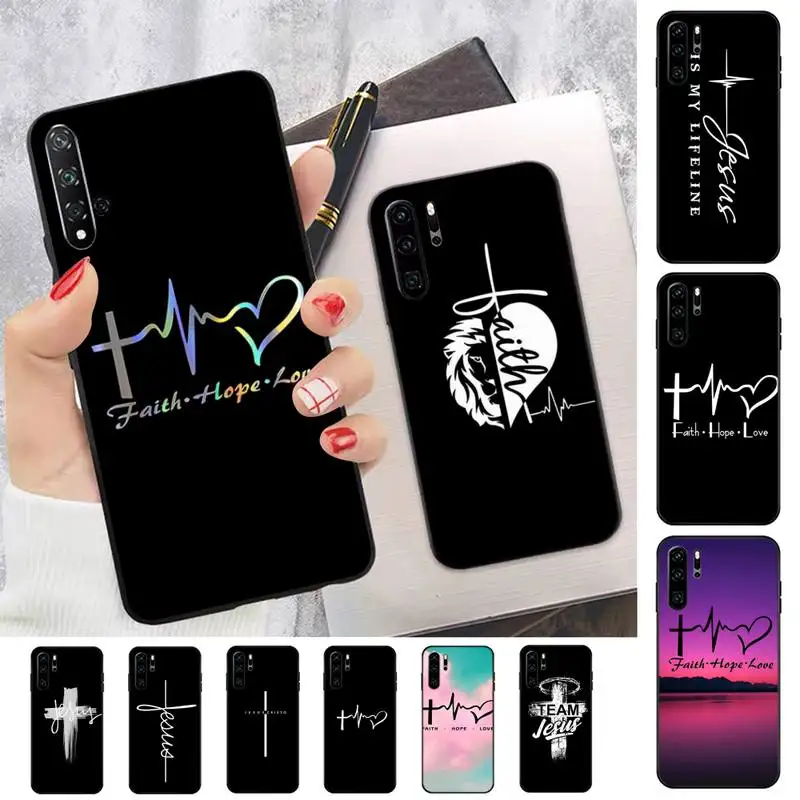 

Faith Christian Religious Jesus text art Phone Case for Huawei Honor 10 i 8X C 5A 20 9 10 30 lite pro Voew 10 20 V30