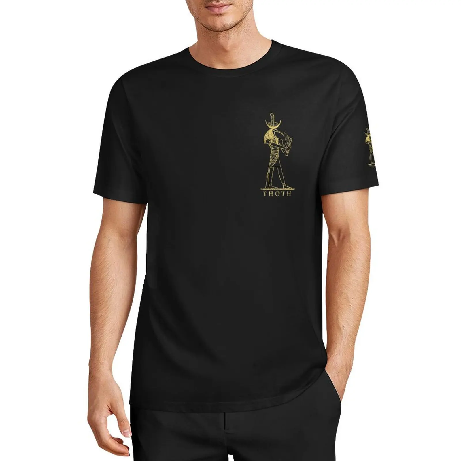 Футболки Fresh Thoth God Of Magic стиль древнего египетского происхождения нагрудная и