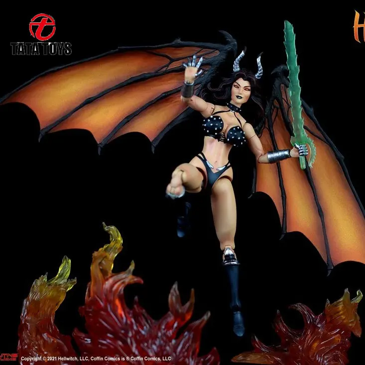 

In Stock ERCCHW02 1/12 Female Soldier Hell Witch Model Toy Full Set 6'' Action Figure For Fans Collection