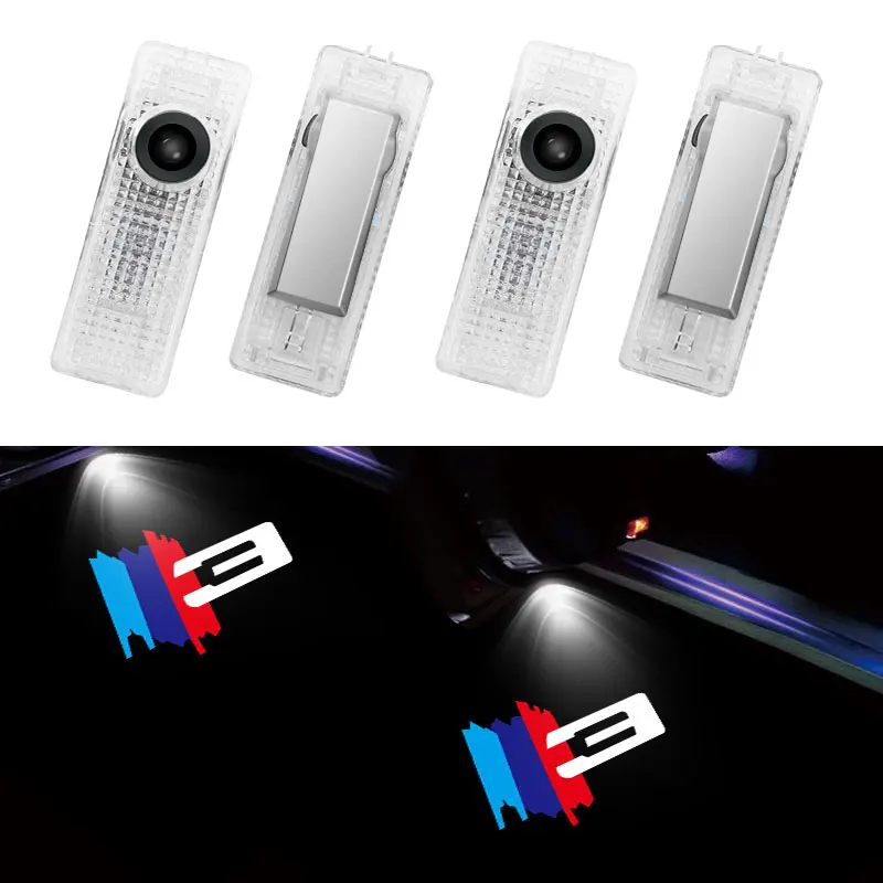 

2Pcs Car Door Welcome Light Logo For BMW 3 Series F30 E90 E91 E92 E93 LED Laser Projector Lamp Ghost Shadow Light Car Door Light