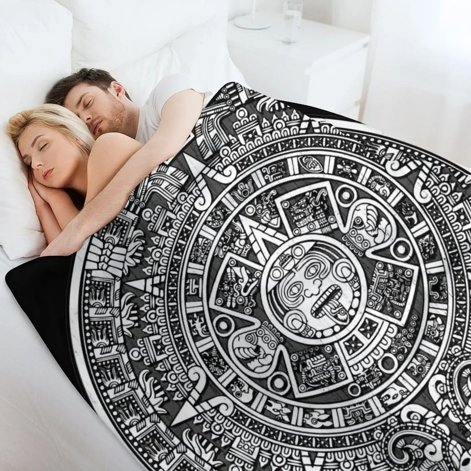 Ацтекский календарь одеяла и многофункциональные для дивана