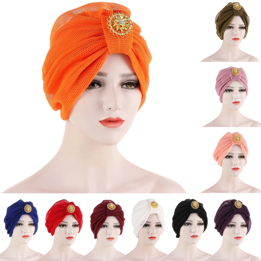 

Головной убор Africa Aso Oke, женский головной убор с бриллиантами, мусульманский головной убор, мусульманский головной платок