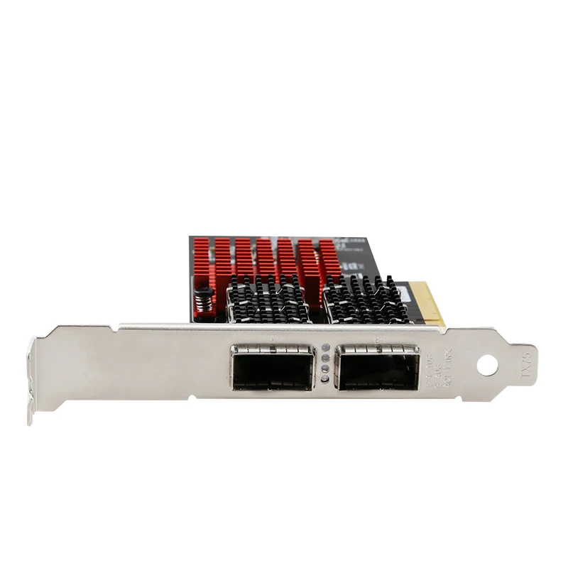 

2-Port 40GBase-T/NBASE-T PCIe3.0-8X QSFP lan Card Gigabit Network Adapter