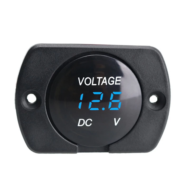 

DC 12V 24V Car Digital Voltmeter LED Display Voltage Volt Meter Gauge for Car Motorcycle Voltage Panel