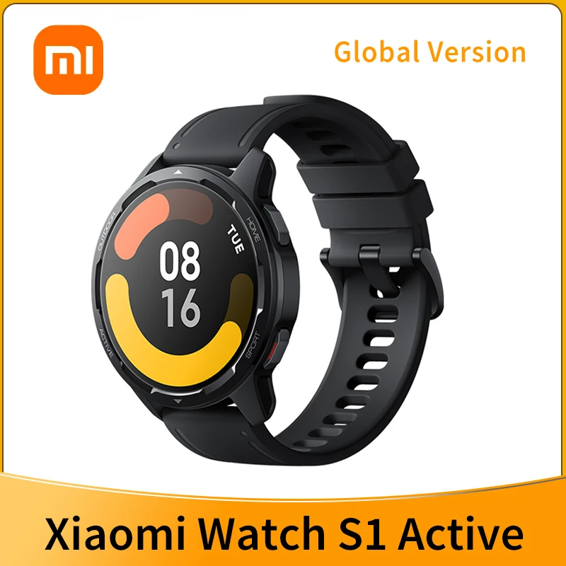 

Global Version Xiaomi Watch S1 Active 1.43" AMOLED Display Bluetooth Phone Calls GPS Mi Smartwatch Blood Oxygen 12 Days Battery