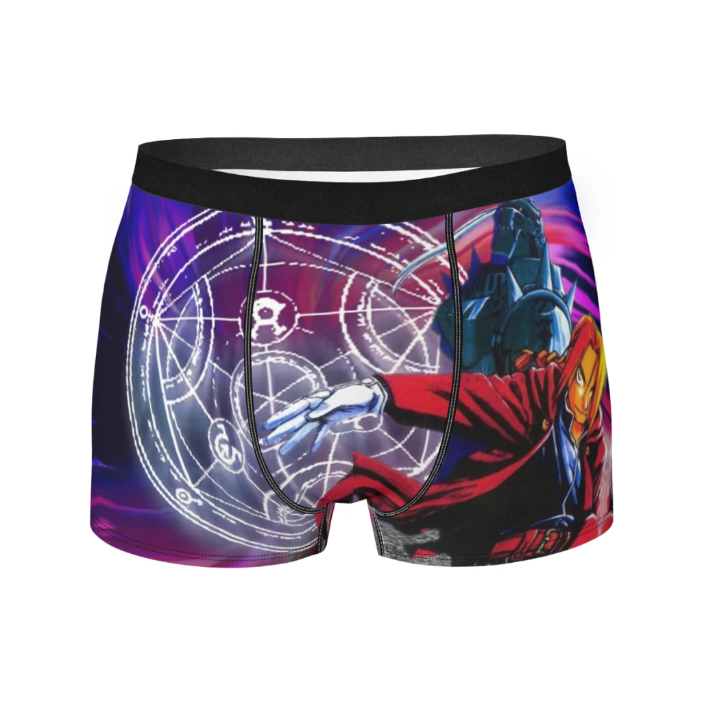 

Трусы-боксеры мужские с принтом, цельнометаллический алхимик, мультяшный рисунок в японском стиле, Хиро Аракава