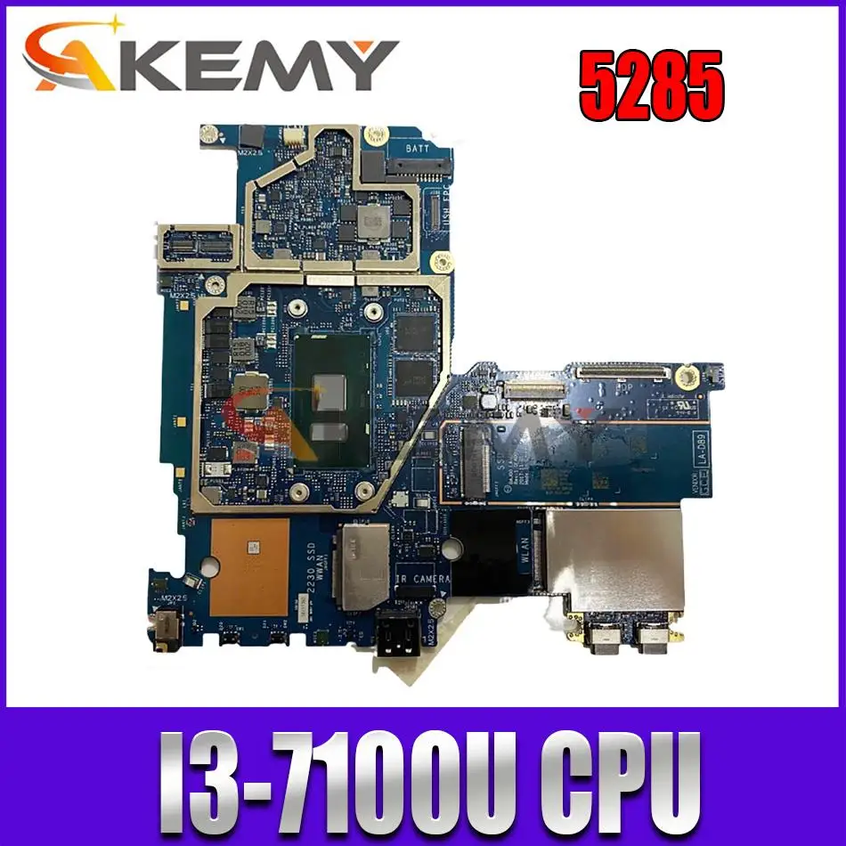 

High Quality Mainboard 5285 Laptop Motherboard CN-0D4VVK 0D4VVK D4VVK BAJ00 LA-D891P With SR343 I3-7100U CPU 100% Fully Tested