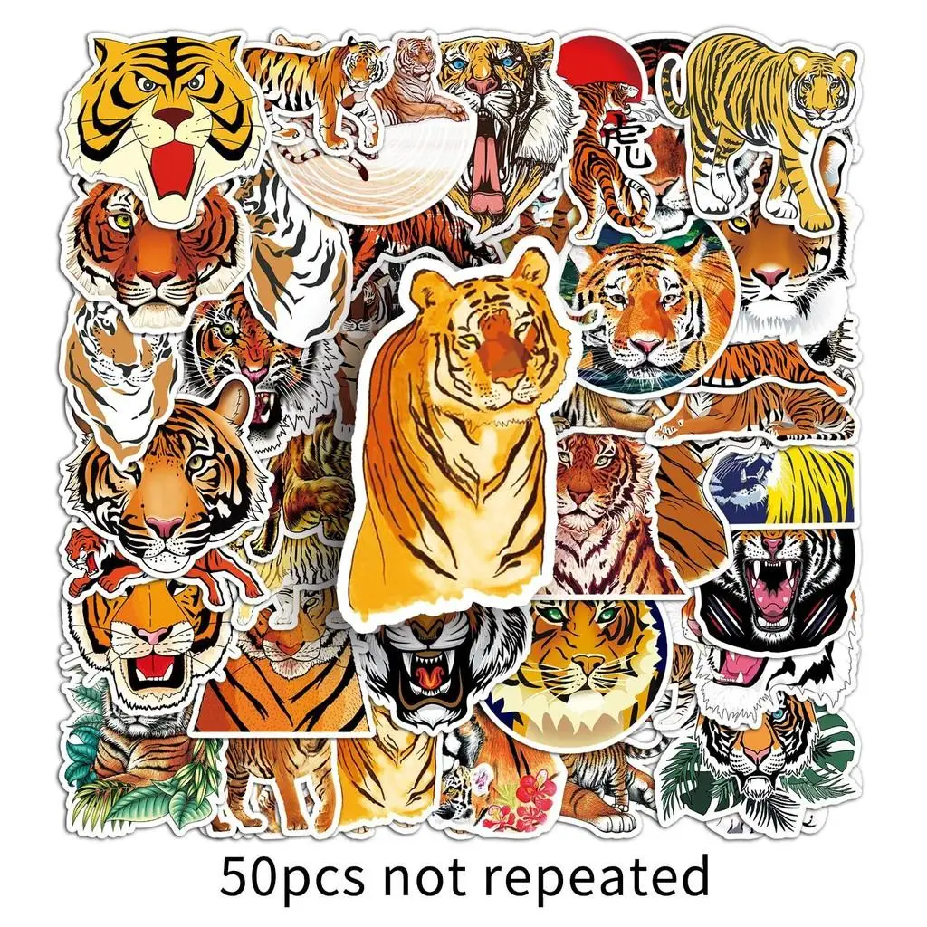 

Набор из 50 стикеров с тиграми