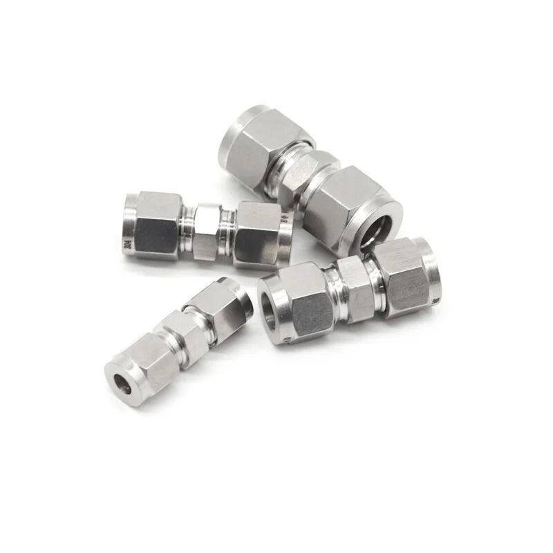 Соединитель 1/8 дюйма 1/4 3/8 1/2 3/4/6/8/10/12/14/16/18/20/25/30 мм внешний диаметр ДВОЙНОЙ обжимной