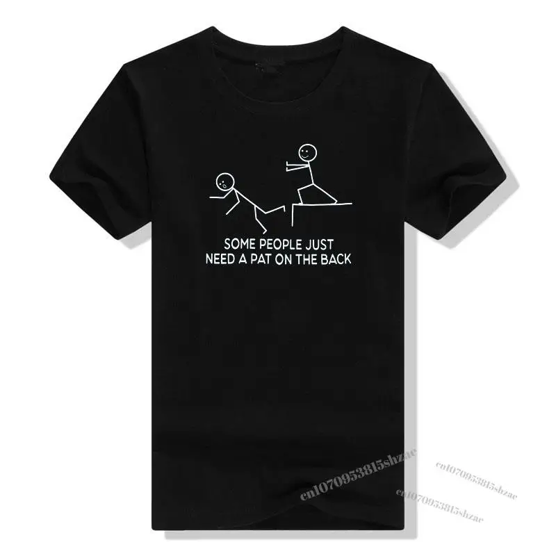 

Some People Just Need A Pat On The Back Shirts Women Funny T-Shirt Womens Graphic Printed Sarcastic Casual Tees Top