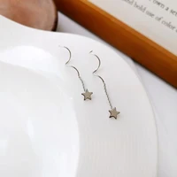 fashion simple star silver stud earrings for women girls korean style aesthetic small earrings female charm temperament jewelry