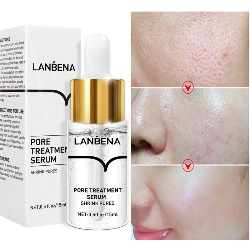 

Shrink Pores Face Serum Moisturizing Nourish Essence Relieve Dryness Firming Oil-Control Whitening Brighten Repairing Skin Care