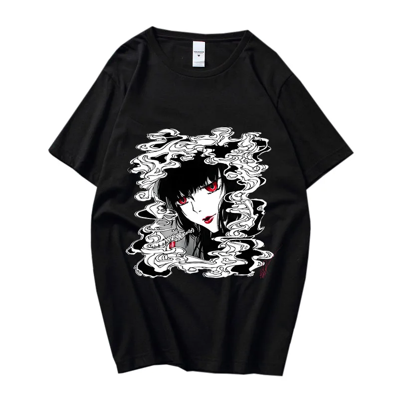 

XXXHOLiC Shirts Women/men 100% Pure Cotton Tshirts Handsome Anime Short Sleeve Manga Graphic Print Tops Summer Loose T-shirts