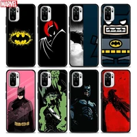 phone case for redmi note 10 11 11s 11e 7 8 8t 9 9s 9t pro plus 4g 5g soft silicone case cover marvel heros matman