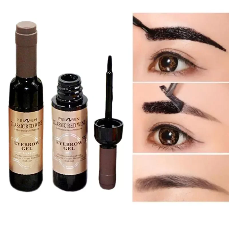 Off Red Wine Eyebrow Tattoo Tint Gel 3 Colours Black Coffee Gray Make Up Cosmetic Waterproof Long Lasting Eye Brow Enhancer