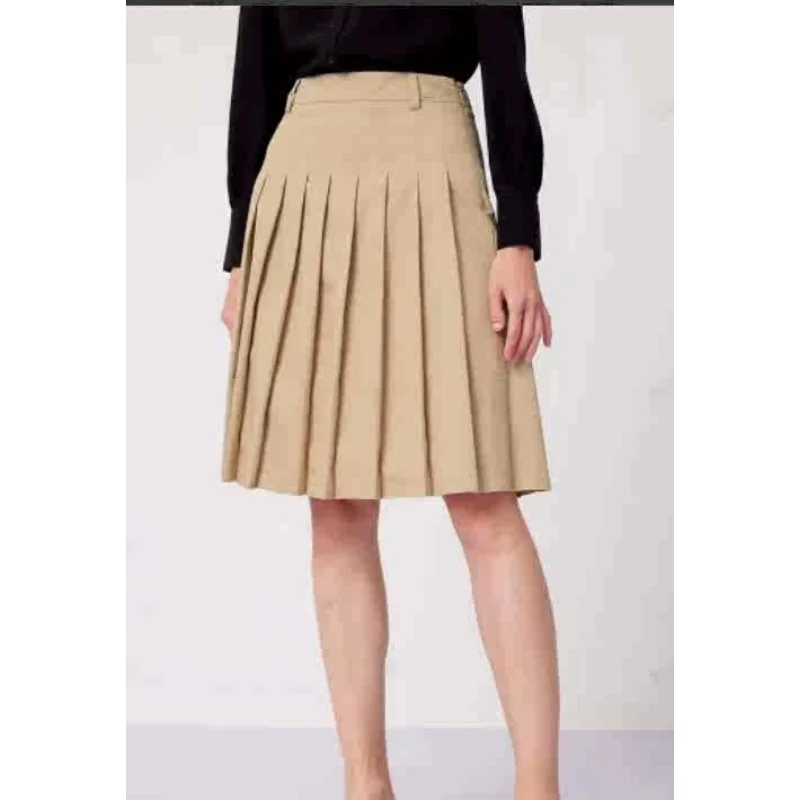 Hazzys Women's Summer Pleated Skirt Half Skirt High Waist Skirt Bundle Skirt Female Skirt Slim Summer Skirt Fashion High Quality