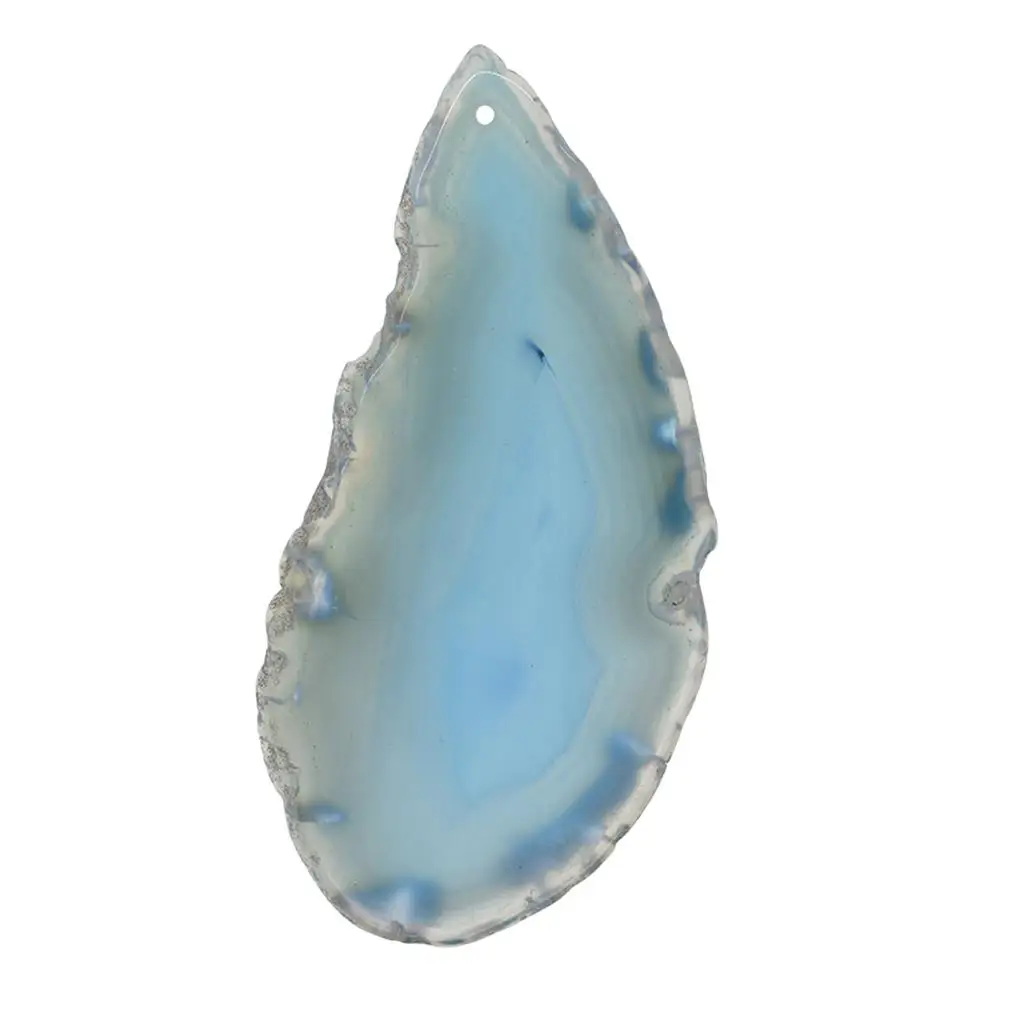 

1 piece Irregular Shape Agate Quartz Slice Pendants Charms for Jewelry Making