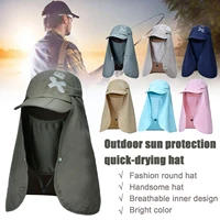 summer mens hat quick drying waterproof uv hiking shawl cap outdoor hats breathable fishing with large cap u8c4