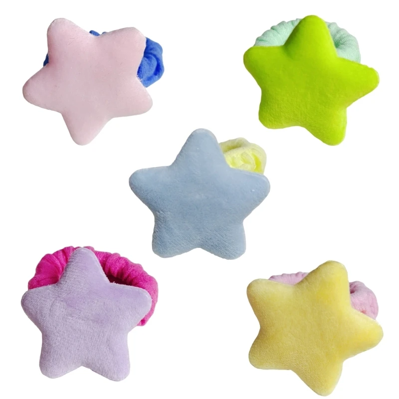 

Звездный держатель для конского хвоста, звездная завязка для волос, Женская резинка для волос, эластичные ленты, звездная резинка для волос