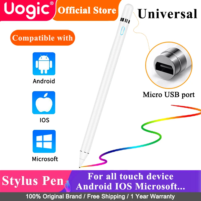 

Uogic Stylus Pen Android, Universal ,capacitive screen devices, Compatible with all touch devices, smart phones/tablets