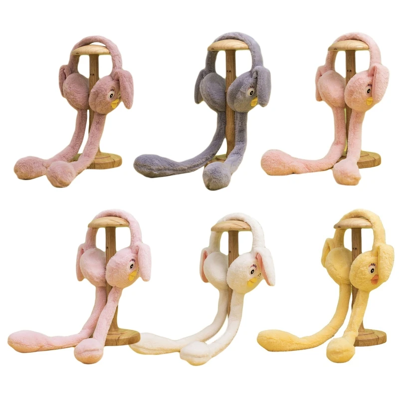 

Moving Rabbit Ears Earmuff Ear Warmer Animal Hat With Moving Ear Bunny Ear Muffs Drop Shipping